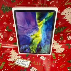 256GB Cellular Apple IPad Pro 11 Inch 2nd NEW TABLET - Pay $1 DOWN AVAILABLE - NO CREDIT NEEDED 