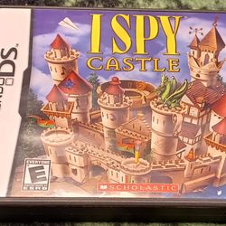 Nintendo DS I SPY CASTLE Video Game 2011 Dragons Puzzle Riddles