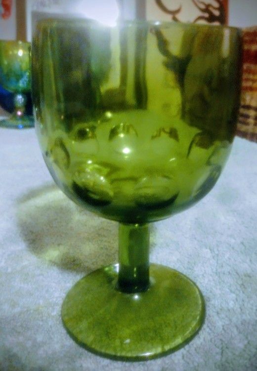 1970s Thumbprint Goblet