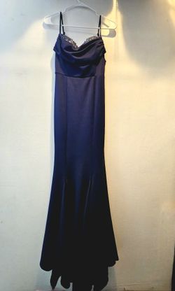 Navy Blue Fitted Gown