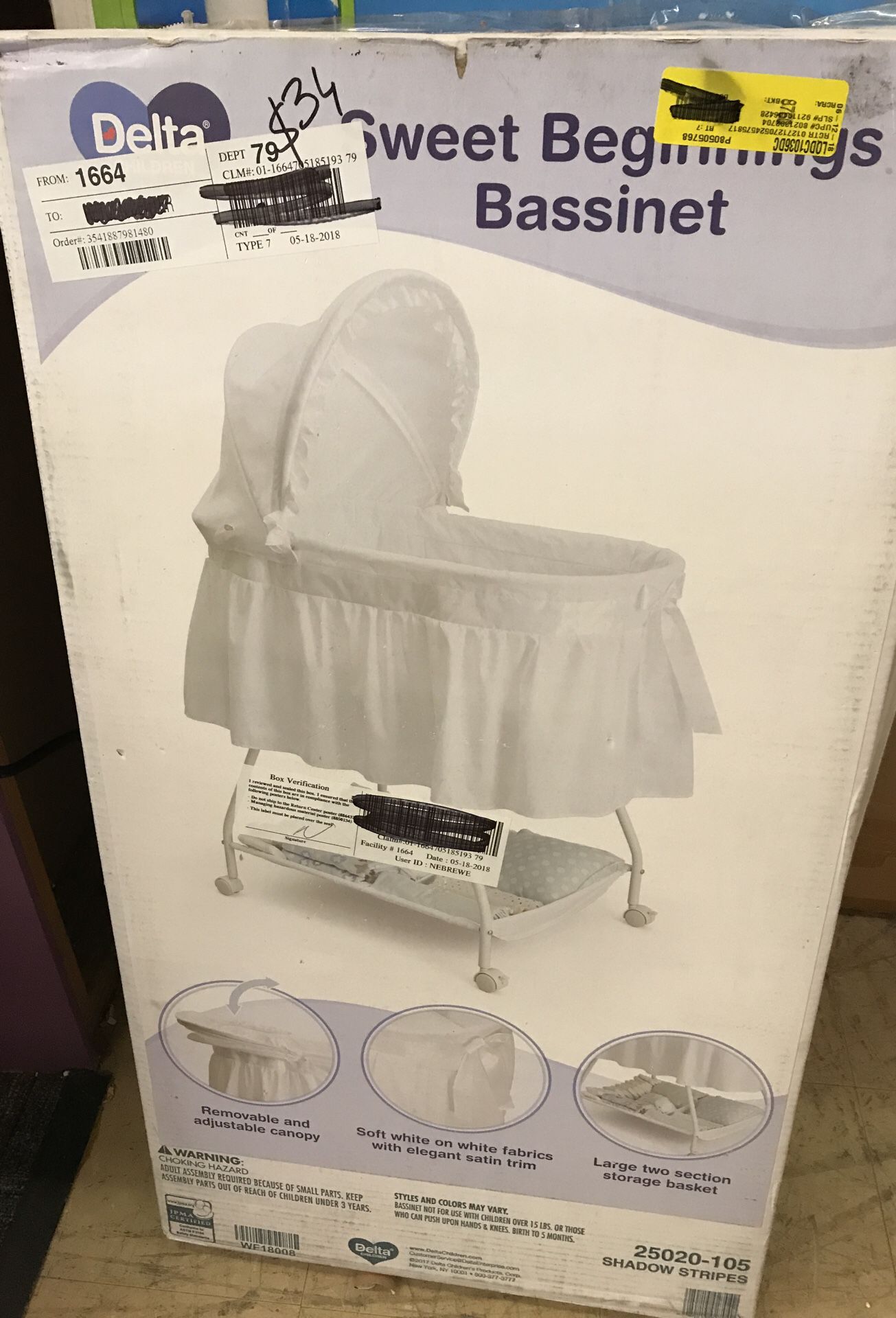 New White Bassinet