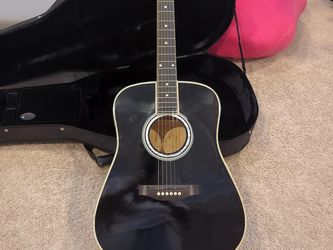 Esteban American Legacy AL-100 Acoustic Guitar with Output Jack & Hard Case