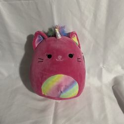Squishmallow Lizette 8” Pink Rainbow Caticorn Squishmallows Plush Stuffed Toy