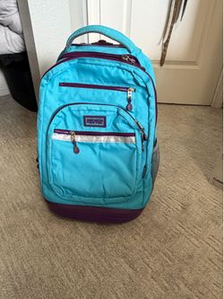 KIDS BACKPACK ON ROLLING WHEELS WITH HANDLE
