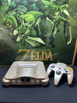 Nintendo 64 Japanese Gold Console 