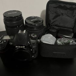 Nikon D7000 DSLR Camera Bundle + SB-700 Flash + 18-105mm & 70-300mm Lenses 