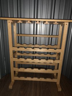 Wooden wine / glass holder wine bar rack