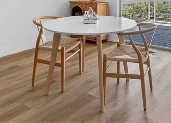 2 wishbone chairs