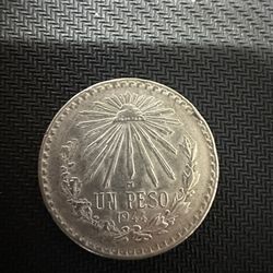 Un Peso Libertad 1944 Silver