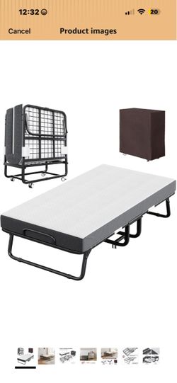 Twin rollaway bed, perfect condition