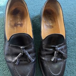 Vintage Gucci Black Leather Loafers US 10 - 10.5, EU 44D