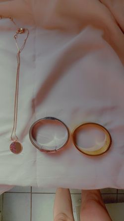 2 Michael Kors Bracelets Cuffs And A Kate Spade Necklace