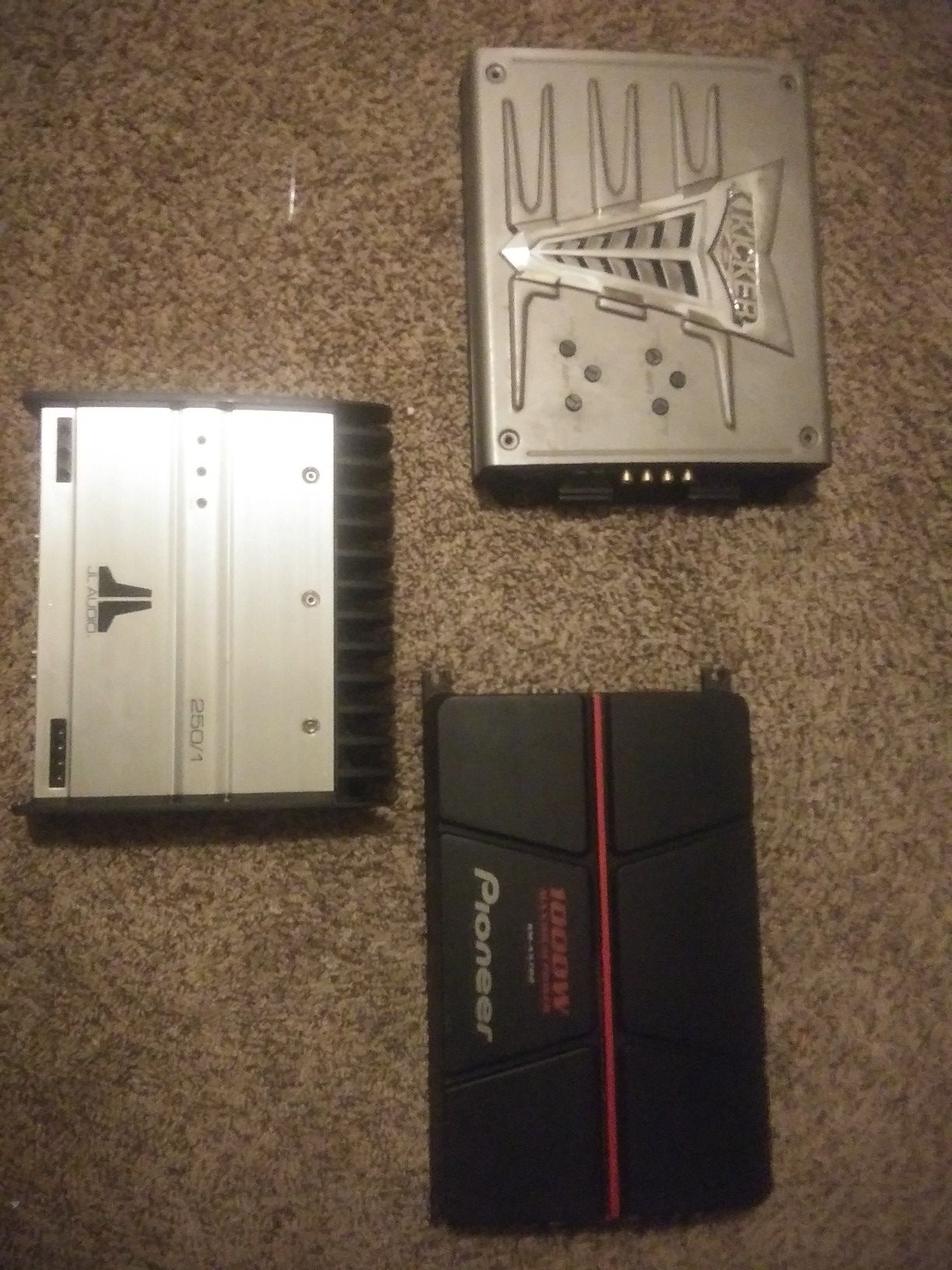 3 car audio amplifiers