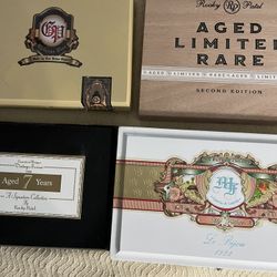 4 Wood Cigar Boxes / Kendall Area 