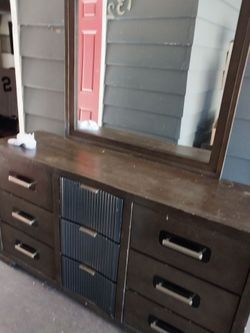 Dresser and mirror