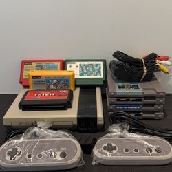 Generation Nex - NES / Famicom gaming console + 2 controllers + 8 games