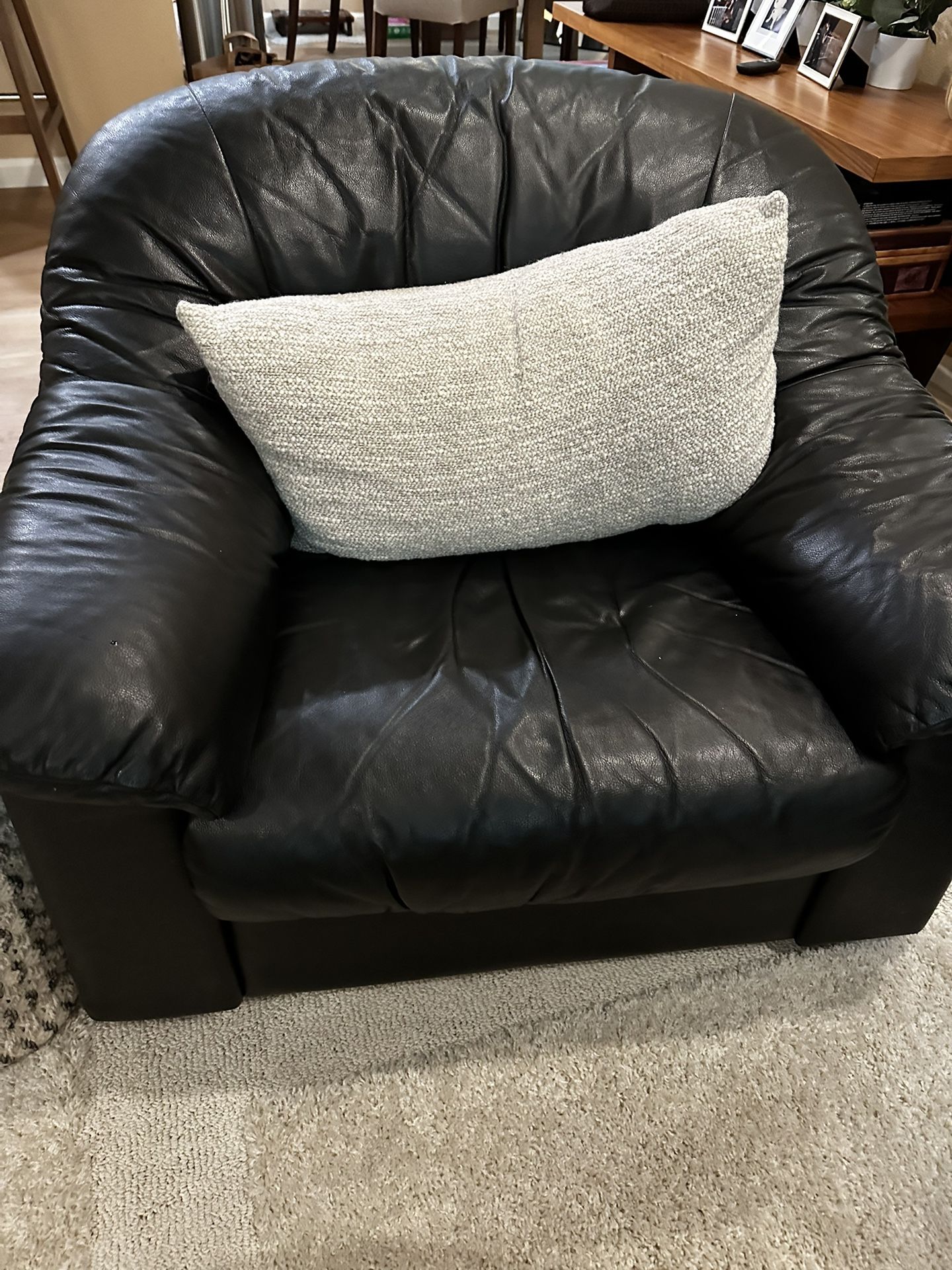 Black Leather Couch