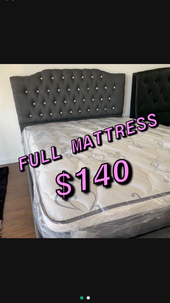 BRAND NEW PILLOW TOP MATTRESSES ✅ COLCHONES NUEVOS PILLOW TOP 💯‼️ QUEEN SIZE $150 ❌ $210 With Box Spring FULL SIZE $140❌ $200 With Box Spring💥