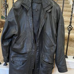 Men’s Original Leather Coat Size 58