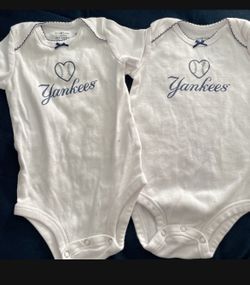 Yankee Fan Onsies Baby Girl 