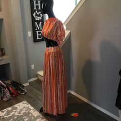 Two-piece skirt and top