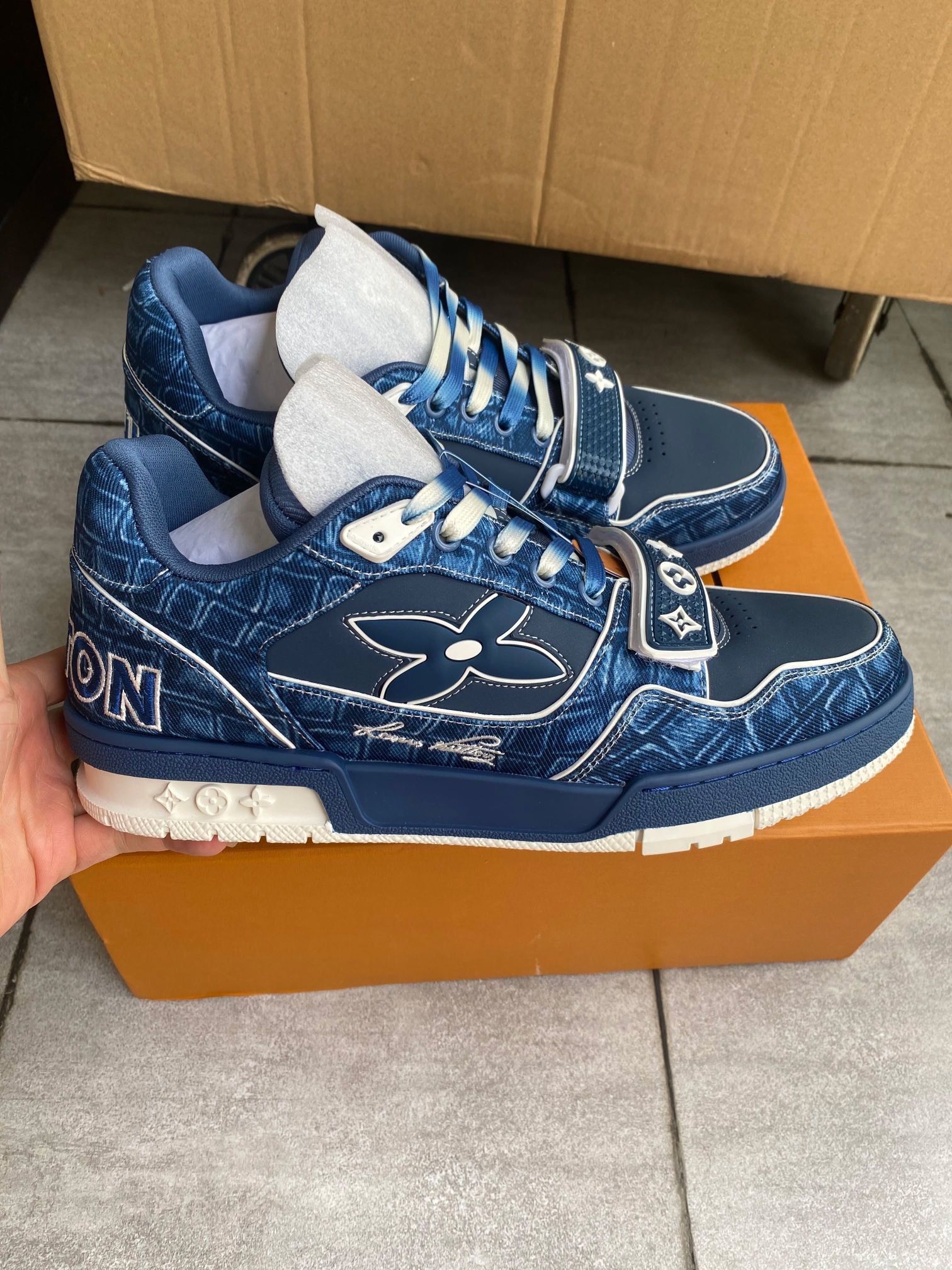 Louis Vuitton Blue Trainers US 10