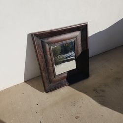 Large Wood Frame Mirror