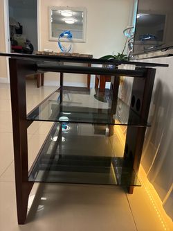 Mesa Para TV / Wood and Glass TV Stand - $50 (Miami