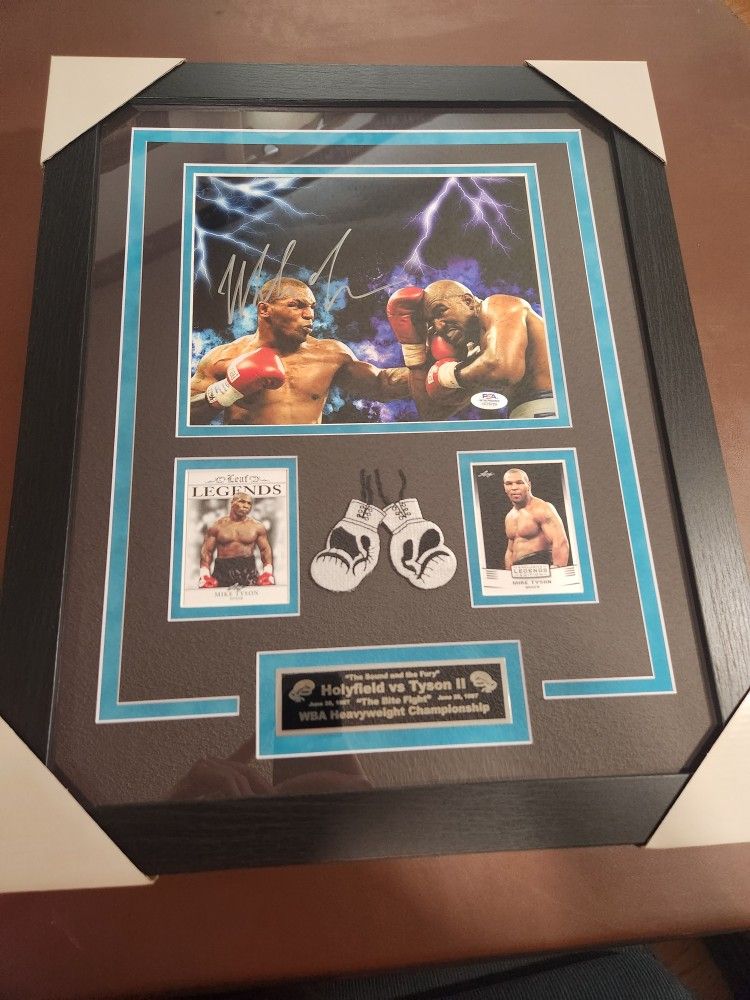 Mike Tyson Signed Picture Framed