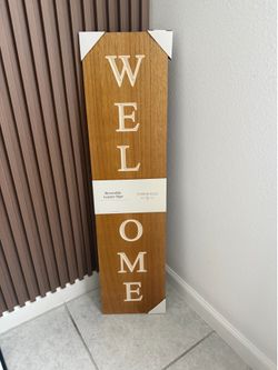 40"x10" Reversible Wood Leaner - New $20