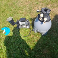 Pump And Filter And Vac For Pool