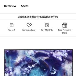 65” Samsung 8k Oled SMART TV