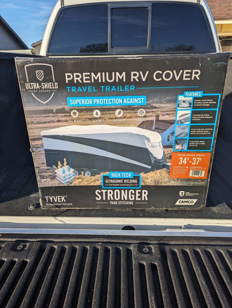 Travel Trailer Cover. **NEW** Unopened  34'-37'