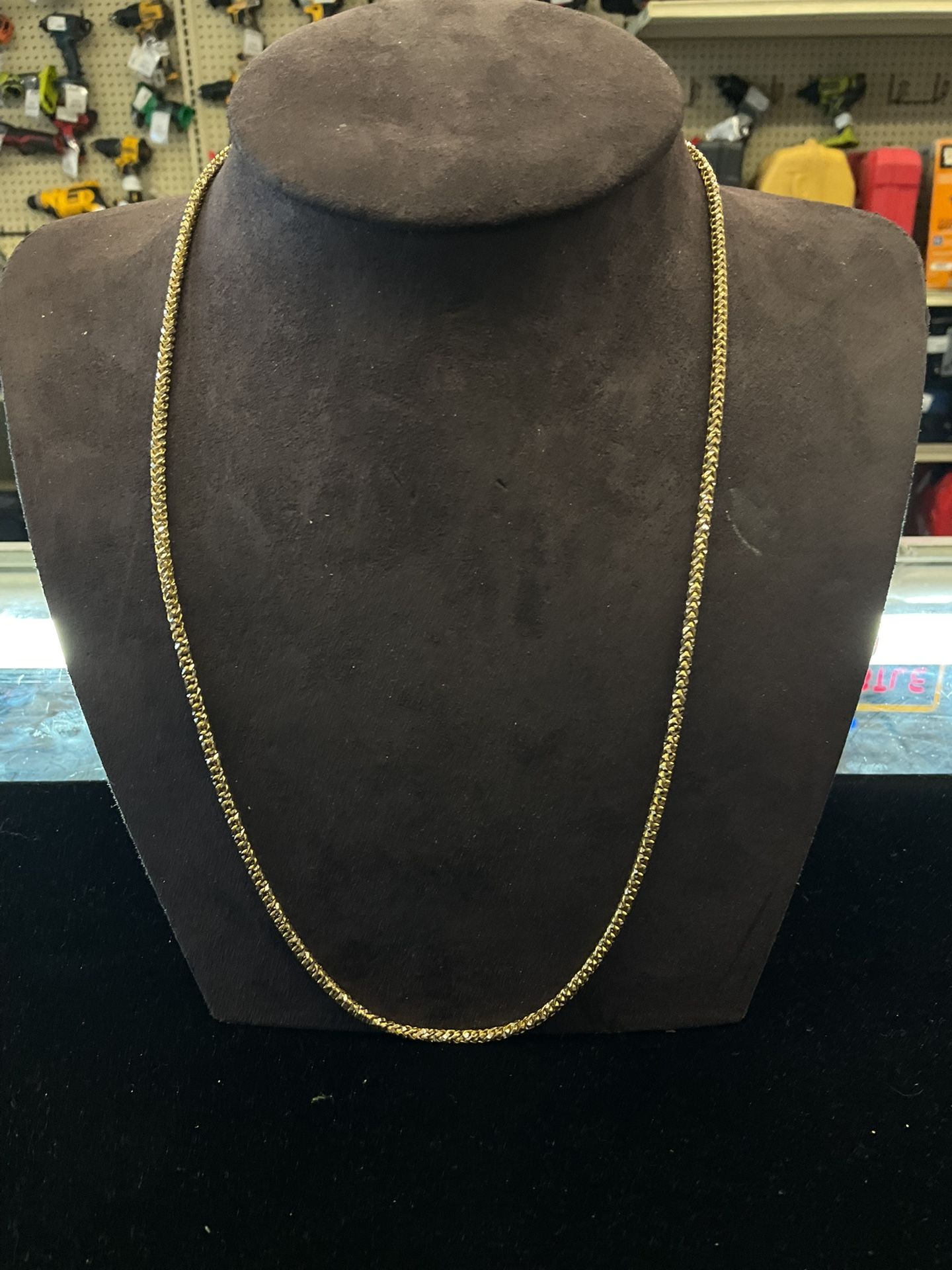 10KT Diamond Cut Round Franco Chain 35047-4