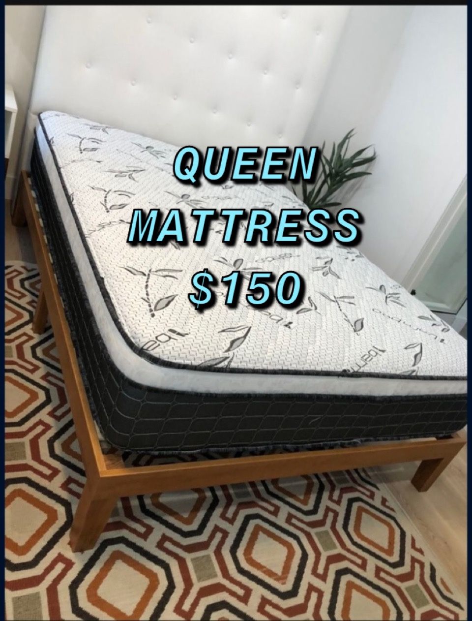 HOUSEHOLD BRAND NEW PILLOW TOP MATTRESSES ✅ COLCHONES NUEVOS PILLOW TOP 💯‼️ QUEEN SIZE $150 ❌ $210 With Box Spring FULL SIZE $140❌ $200 With Bo