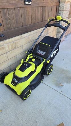 Ryobi 40v Hp Brushless 21-in Cordless Battery Walk Behind Push Lawn Mower 