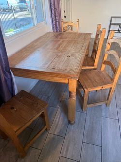 Table and chairs