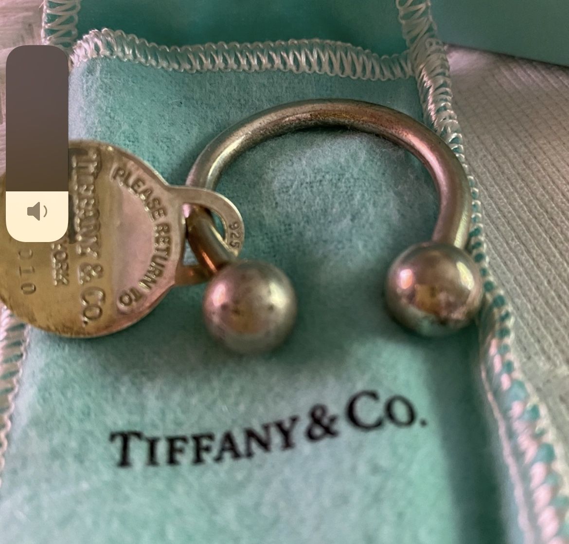 Authentic Tiffany and Company keychain