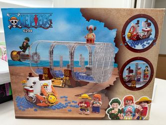 NEW One Piece Wanli Sunshine Bottle Ship Building Block Set 593 Pieces