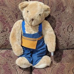 Vermont Teddy Bear Carpenter New With Tags