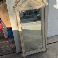 Dresser Mirror 22x47 Wall Hanging Newer Great Condition.