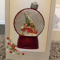 Elf Sleigh Glitter Globe