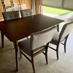 Dining Table Set With 4 Chairs