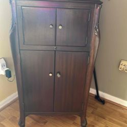 Antique  Victrola cabinet.