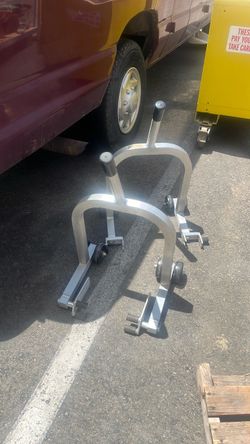 Aluminum Motorcycle Front & Rear Paddock Stand Set