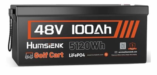 HumsiENK 48V 100Ah Golf Cart LiFePO4 Lithium Battery