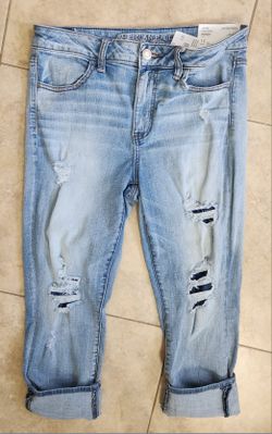 New American Eagle Hi-rise Jegging Crop Super Stretch Jeans Size 12