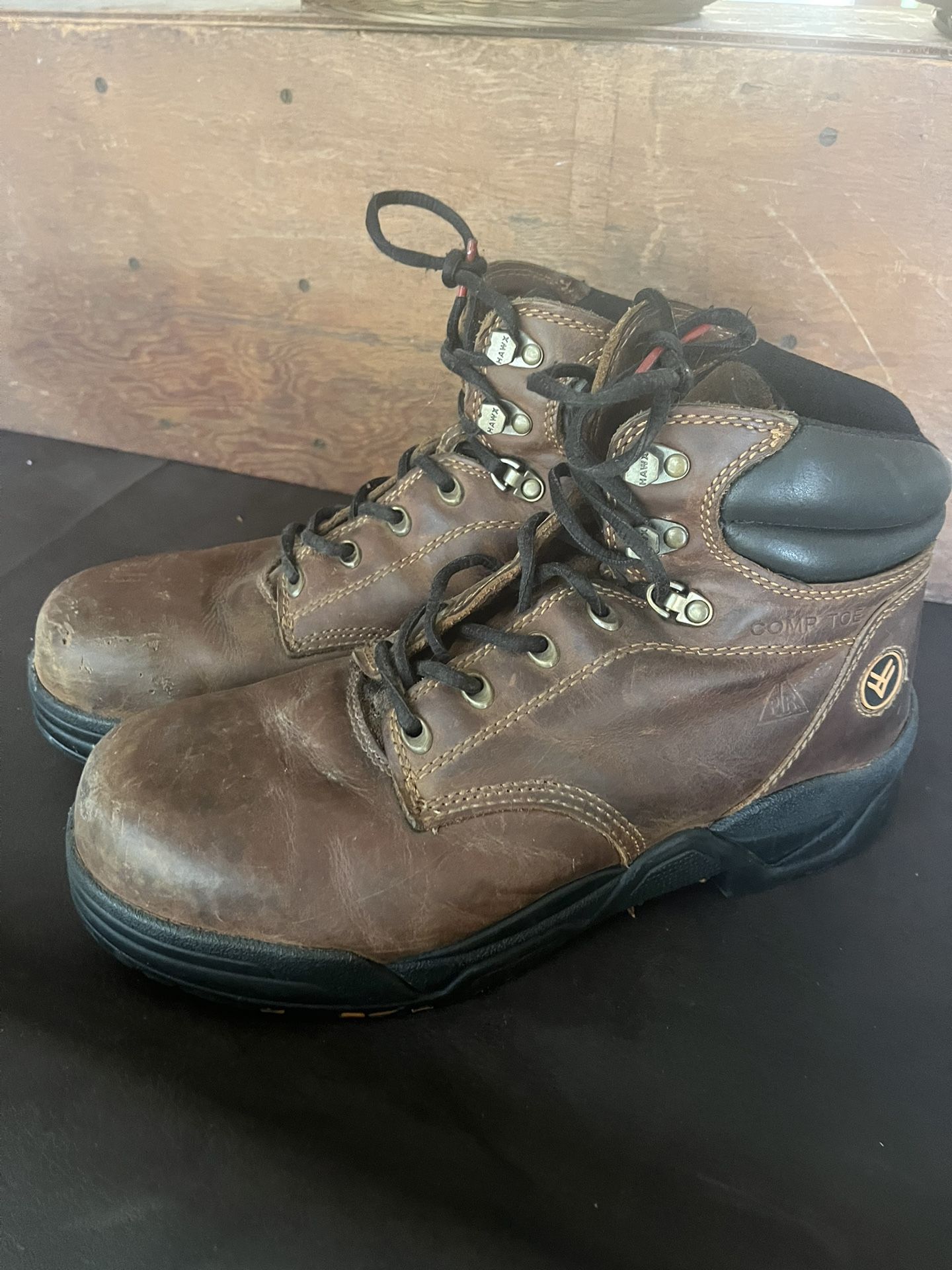 HAWX Men’s Steal Toed Work Boots 