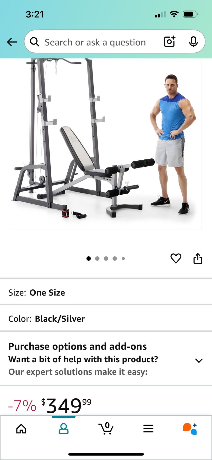 Marcy Pro Deluxe Cage System with Weightlifting Bench All-in-One Home Gym Equipment