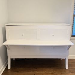 Queen Murphy Cabinet Bed + Memory Foam Mattress (Like New!)